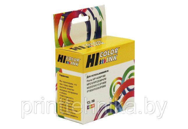 Картридж Hi-Black (HB-CL-38) для Canon PIXMA iP1800/2500/MP140/MX300, Color - фото 1 - id-p67010050
