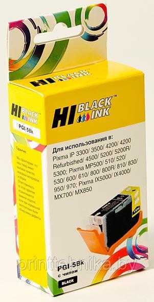 Картридж Hi-Black (HB-PGI-5Bk) для Canon PIXMA MP500/510/520/530, Bk - фото 1 - id-p67010053