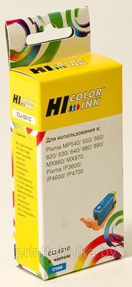 Картридж Hi-Black (HB-CLI-521C) для Canon PIXMA iP3600/iP4600/MP540, C - фото 1 - id-p67010086