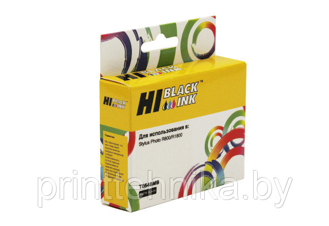 Картридж Hi-Black (HB-T0548) для Epson Stylus Photo R800/1800, MBk