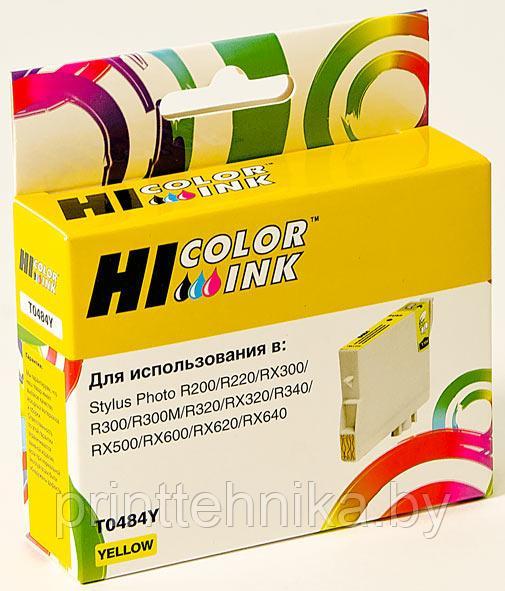 Картридж Hi-Black (HB-T0484) для Epson Stylus Photo R200/R300/RX500/RX600, Y - фото 1 - id-p67010171