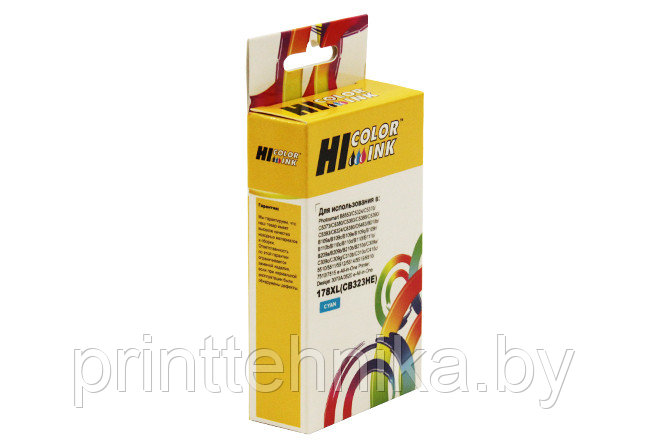 Картридж Hi-Black (HB-CB323HE) для HP Photosmart C5383/C6383/B8553/D5463, №178XL, C - фото 1 - id-p67010631