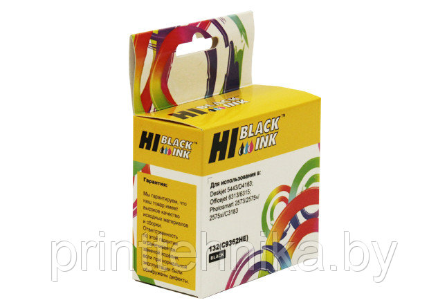Картридж Hi-Black (HB-C9362HE) для HP DJ 5443/D4163, №132, Bk - фото 1 - id-p67010639
