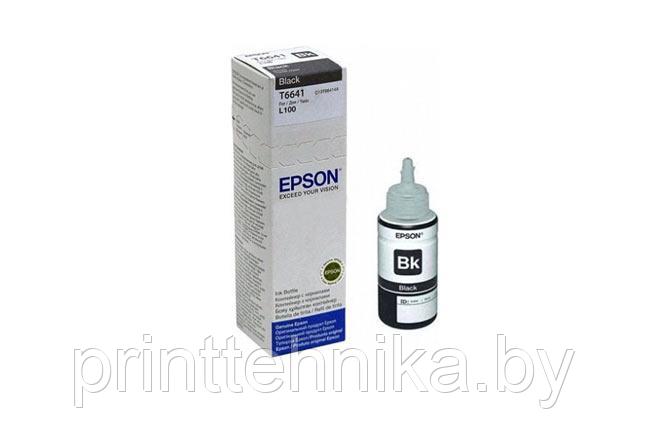 Чернила Epson L100/110/200/210/300/355/550/555 (O) C13T66414A, black, 70ml - фото 1 - id-p67228122