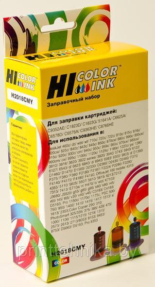 Заправочный набор Hi-Black для HP C6578A/C1823D/C6625AE /C6657A/C8728A/C9352AE, Col, 3x20мл