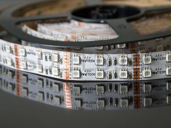 Светодиодная лента SMD 5050 120LED 28,8W 12V IP33 RGB