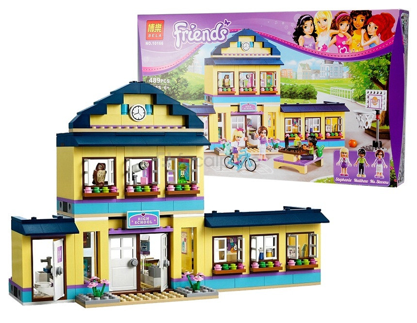 Конструктор 10166 Bela Friends Школа Хартлейк Сити, 489 дет., аналог Лего (LEGO) Френдс 41005