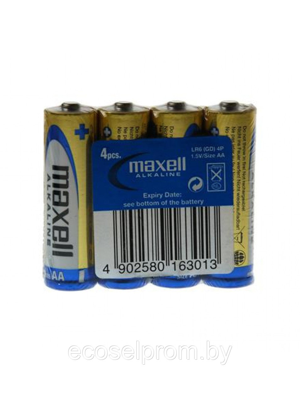Батарея AA Alkaline LR06, 4 шт. в пленке MAXELL
