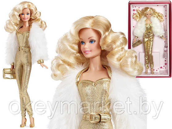 Коллекционная кукла Barbie серии "Золотые мечты" DGX88, фото 2