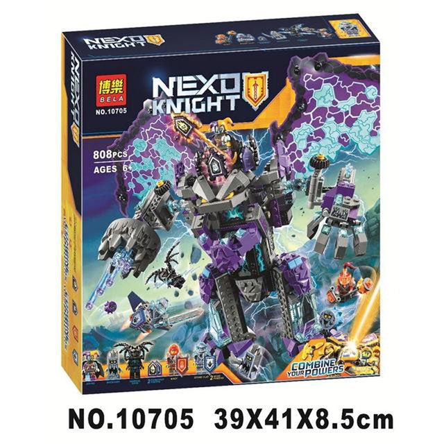 Конструктор Bela 10705 Nexo Knight "Каменный великан-разрушитель" (аналог Lego 70356) 808 деталей
