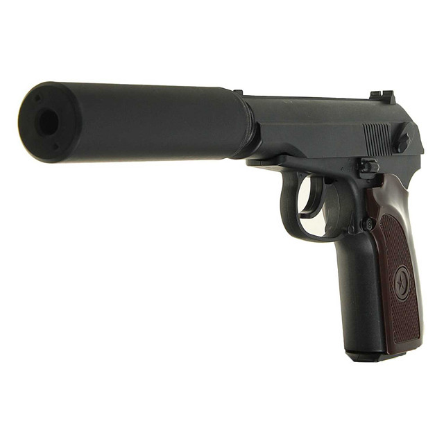 Пистолет страйкбольный Galaxy G.29A (ПМ с глушителем) - фото 4 - id-p69485990