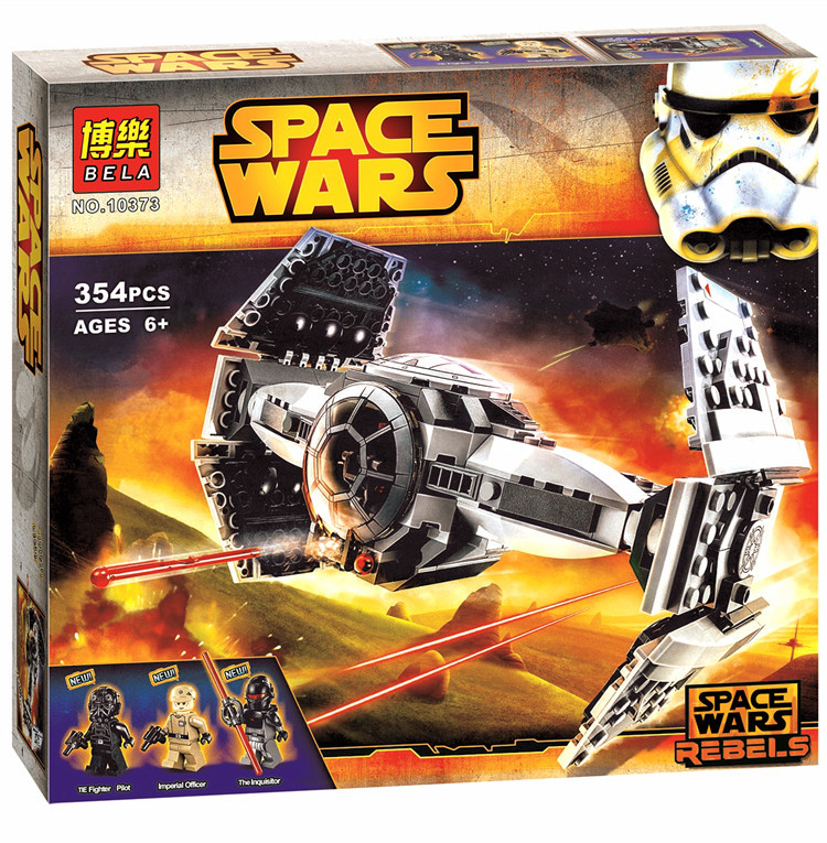 Конструктор Bela аналог LEGO Star Wars Истребитель TIE усовершенствованный 10373 , 354 дет.