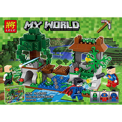 Конструктор Lele My World 33055 Мельница на озере (аналог LEGO Minecraft) 222 детали