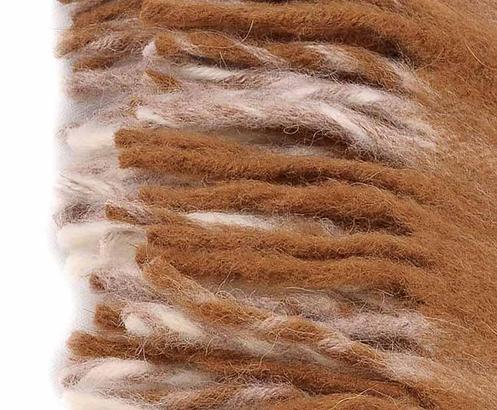  Плед Чистошерстяной рижский Alpaka Кешью 170х210см, фото 2