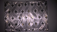 Рушник на крест атлас с зол.крестами