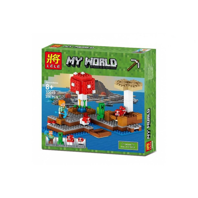 Конструктор Lele 33049 My World Грибной остров (аналог Lego Minecraft 21129) 256 деталей - фото 2 - id-p69517055