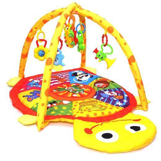 Детский игровой развивающий коврик центр арт. 619 для малышей с погремушками