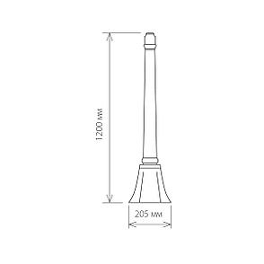 Столб для светильника Type-F черное золото, фото 2