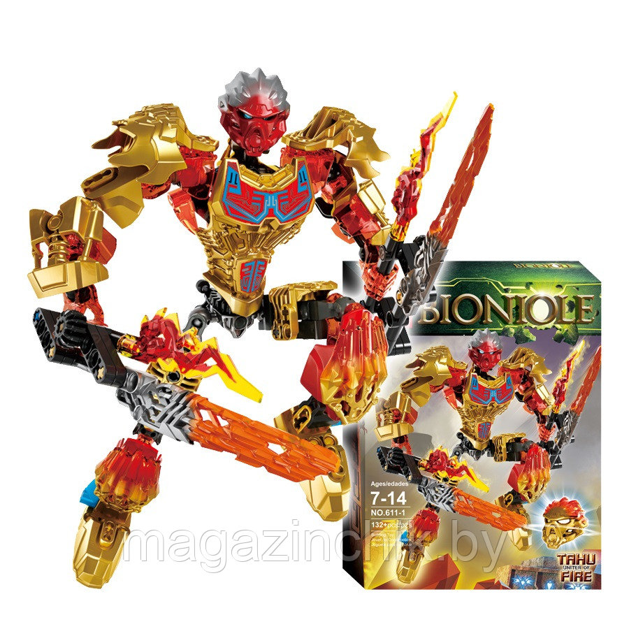 Конструктор Bionicle Таху Объединитель Огня 611-1, аналог Лего (LEGO) Бионикл 71308 - фото 1 - id-p69525304