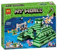Конструктор Bela My World 10734 Подводная крепость (аналог LEGO Minecraft 21136) 1134 д