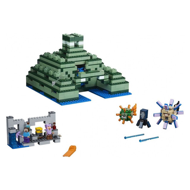 Конструктор Lepin Minecraft 18029 Подводная крепость (аналог Lego Minecraft 21136) 828 деталей - фото 2 - id-p69530552