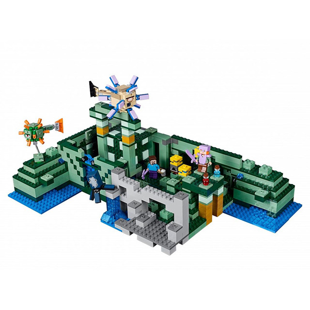 Конструктор Lepin Minecraft 18029 Подводная крепость (аналог Lego Minecraft 21136) 828 деталей - фото 4 - id-p69530552