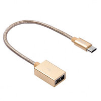 Кабель OTG Hoco UA3 Type-C - USB (папа-мама)