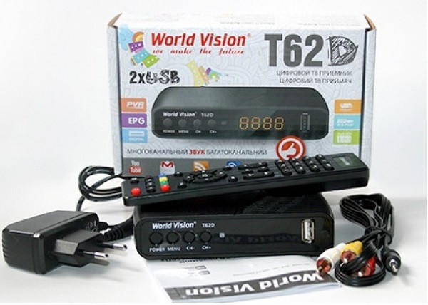 Цифровой DVB-T2 приемник World Vision T62D