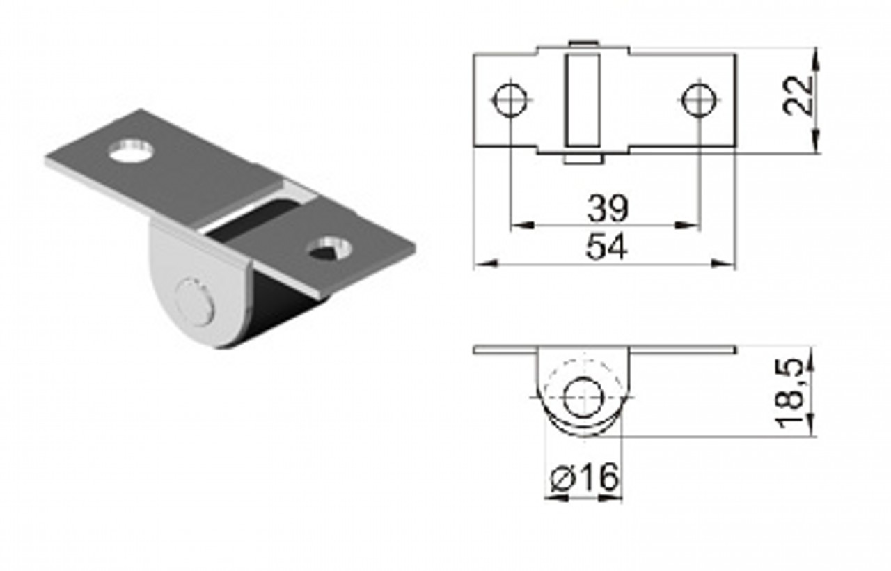 Опора колесная 531-01 - фото 1 - id-p69637426