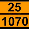 Табличка № ООН 1070 Азота гемиоксид