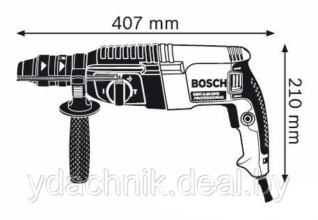 Перфоратор Bosch GBH 2-26 DFR - фото 3 - id-p69627749