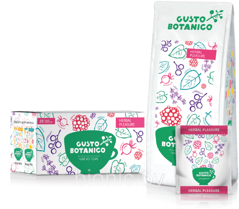 Чай травяной "Gusto Botanico" Herbal Pleasure пакет 100 г.