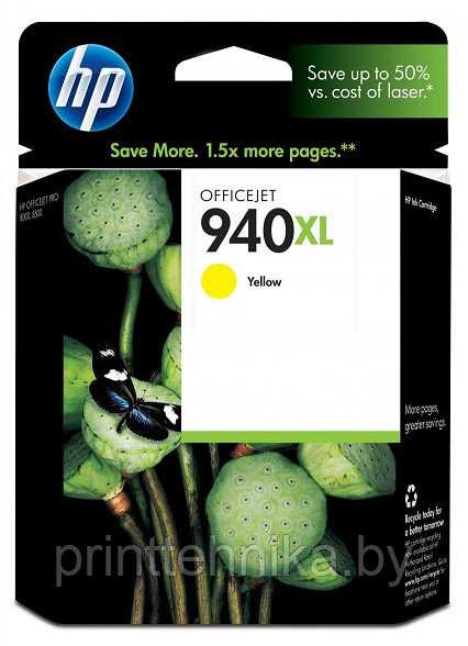 Картридж HP Officejet Pro 8000/8500 №940XL (O) C4909AE, Y, 1,4K - фото 1 - id-p69634561