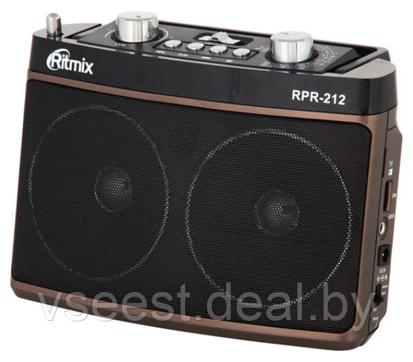 Портативный радиоприёмник Ritmix RPR-212 brown ( ios shu)