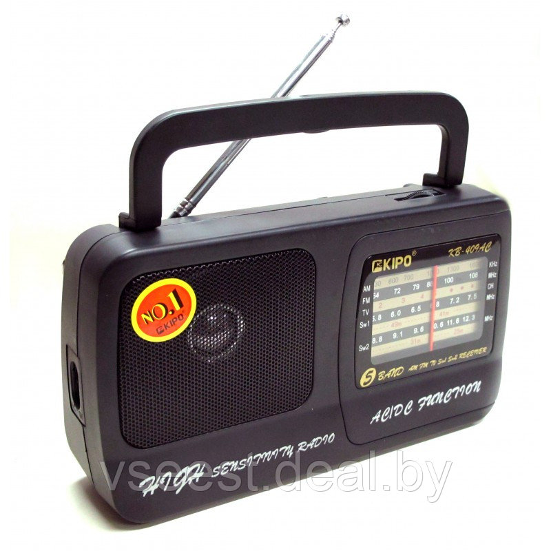 Портативный радиоприёмник Kipo KB-409AC (shu) - фото 5 - id-p69674760