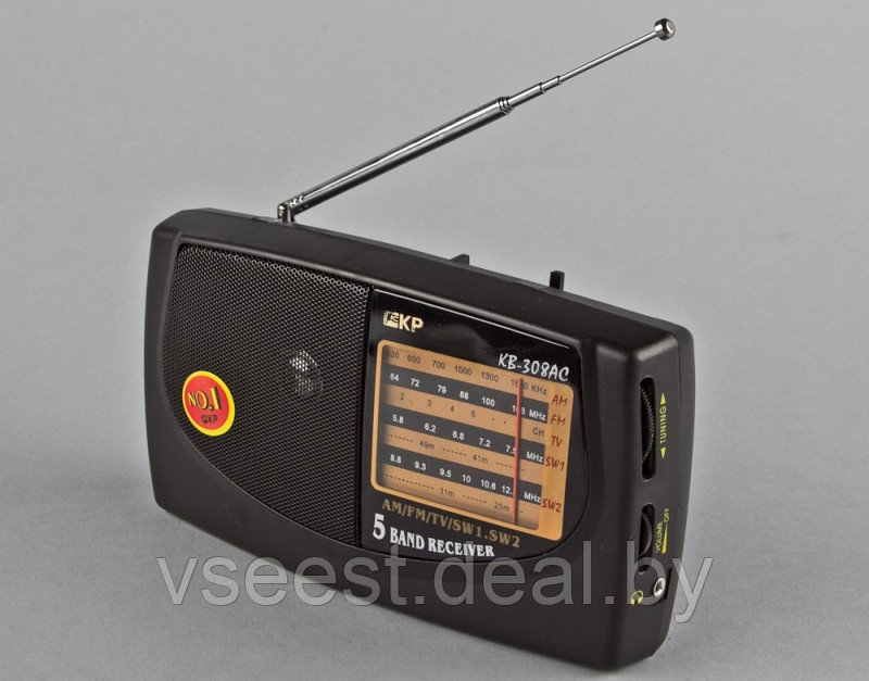 Портативный радиоприёмник Kipo KB-308AC (shu)