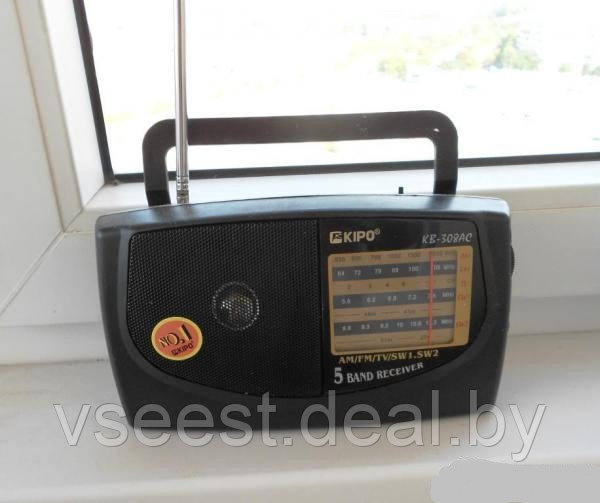 Портативный радиоприёмник Kipo KB-308AC (shu) - фото 3 - id-p69674758