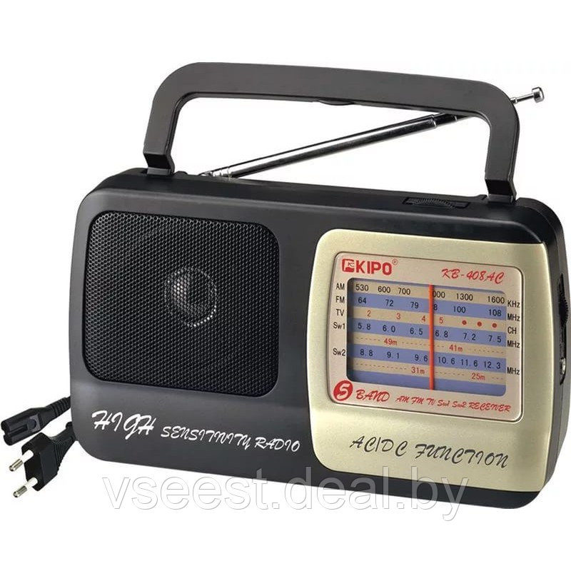 Портативный радиоприёмник Kipo KB-408AC (shu)