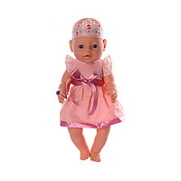 Кукла Беби Долл Принцесса аналог Baby Born с короной 018B, закрывает глазки, ходит на горшок, пьет