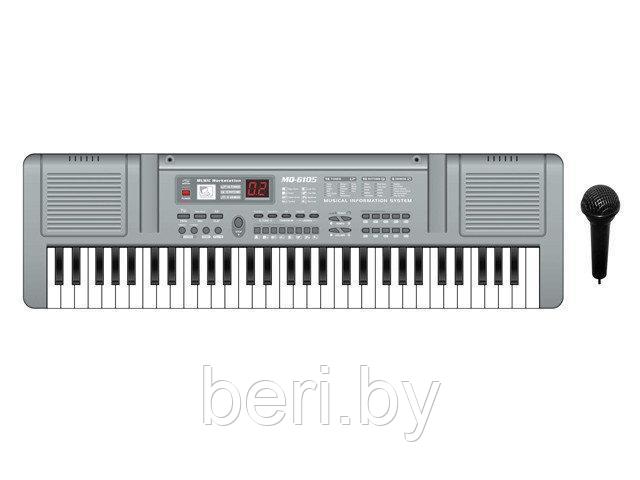 Детский синтезатор пианино MQ815 USB, 61 клавиша, микрофон, MP3, работает от сети - фото 2 - id-p69678278