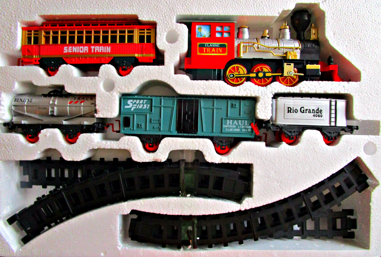 Детская железная дорога "Classic train" свет+звук+дым 22 детали - фото 2 - id-p69678869