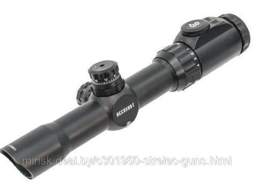 SCP3-145IEMDQ Прицел LEAPERS Accushot Tactical 1-4.5X28 30mm, подсв.36цв., Mil-dot, выгр.сетка, кольца, 476гр