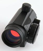 Коллиматорный прицел Target Optic 1х22 закрытого типа на Weaver, красная точка