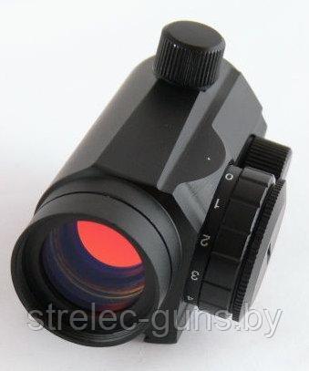 Коллиматорный прицел Target Optic 1х22 закрытого типа на Weaver, красная точка - фото 1 - id-p69684622
