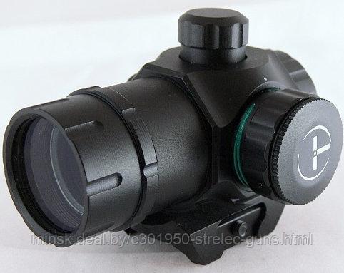 Коллиматорный прицел Target Optic 1х22М закрытого типа на Weaver, зелёнаякрасная точка