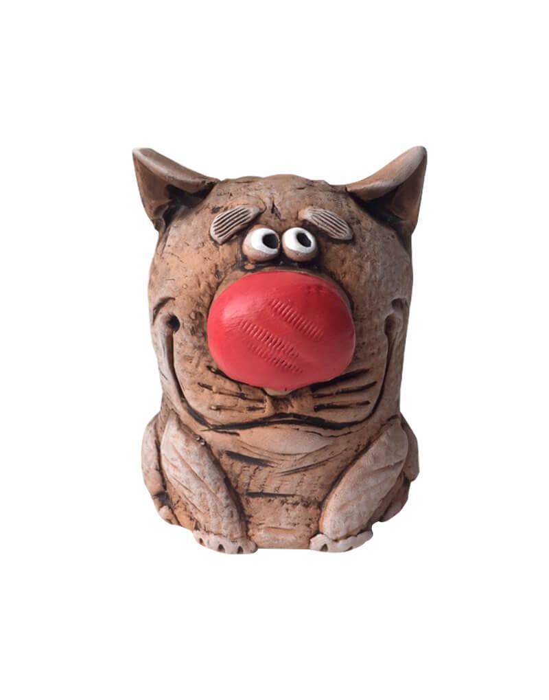 Свистулька белорусская Кот керамическая