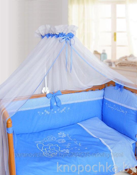 Комплект в кроватку Одуванчик голубой