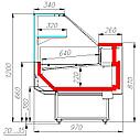 Холодильная витрина Carboma ВХСр-2,0 GC95 (GC95 SV 2,0-1), фото 2