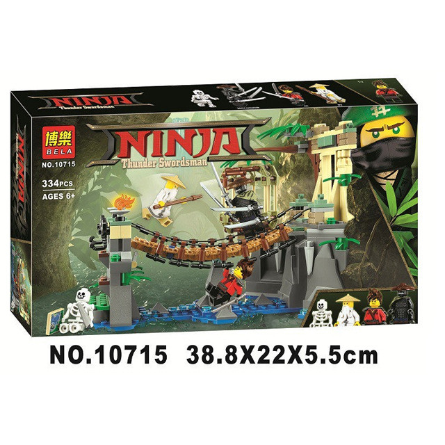 Конструктор Bela Ninja 10715 "Битва Гармадона и Мастера Ву" (аналог Lego Ninjago Movie 70608) 334 детали - фото 1 - id-p69730965