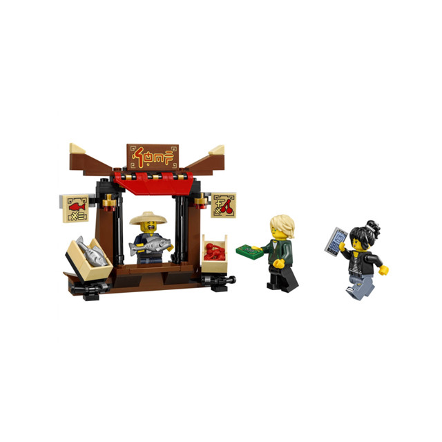 Конструктор Bela Ninja 10714 "Ограбление киоска в Ниндзяго Сити" (аналог Lego Ninjago Movie 70607) 263 детали - фото 2 - id-p69753254